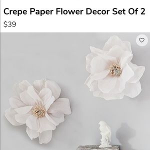 Pottery Barn Kids crepe flowers
